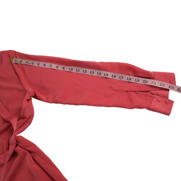 NWT Chic by Jacob Women's Blouse Collared Peach Size G/L Large NEW - Picture 11 of 12